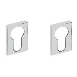 Bocchetta rettangolare yale per porta Zero Evolution Colombo Design ZE23 - foro yale