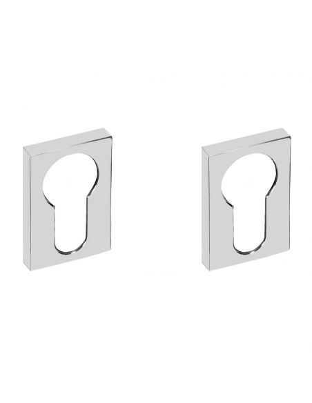 Bocchetta rettangolare yale per porta Zero Evolution Colombo Design ZE23 - foro yale