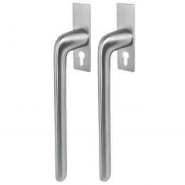 Maniglione per alzante scorrevole ID413 YQ/0 accoppiato Colombo Design con placca minimale Zero Evolution