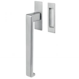 Maniglione per alzante scorrevole LC113/0 singolo Colombo Design con placca minimale Zero Evolution