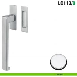 Maniglione per alzante scorrevole LC113/0 singolo Colombo Design con placca minimale Zero Evolution 2