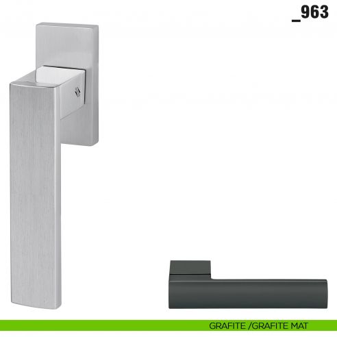 Maniglia per finestra martellina DK _963 Colombo Design grafite - grafite mat