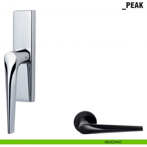 Maniglia per finestra cremonese Peak Colombo Design neromat