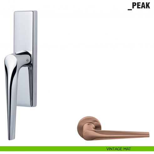 Maniglia per finestra cremonese Peak Colombo Design vintage mat