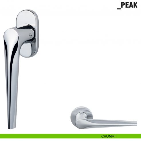 Maniglia per finestra martellina DK Peak Colombo Design cromat