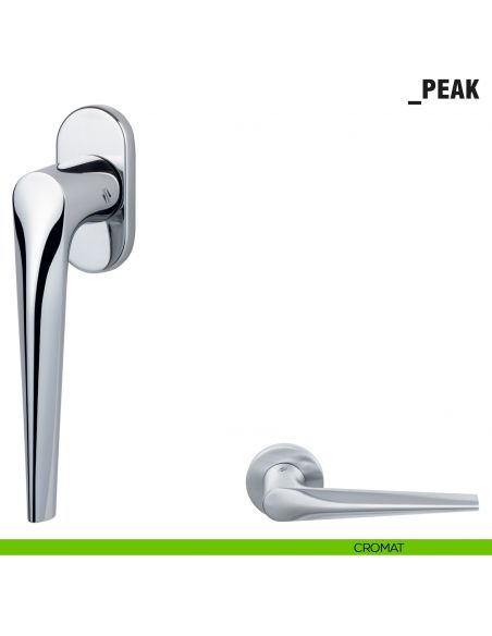 Maniglia per finestra martellina DK Peak Colombo Design cromat