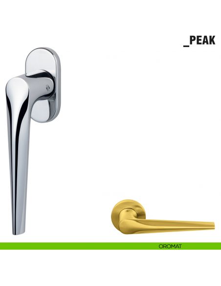 Maniglia per finestra martellina DK Peak Colombo Design oromat
