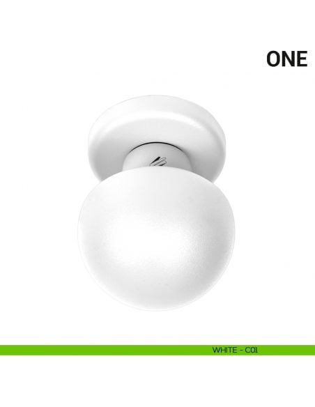 Pomolo per porta fisso One Colombo Design Mood Collection white