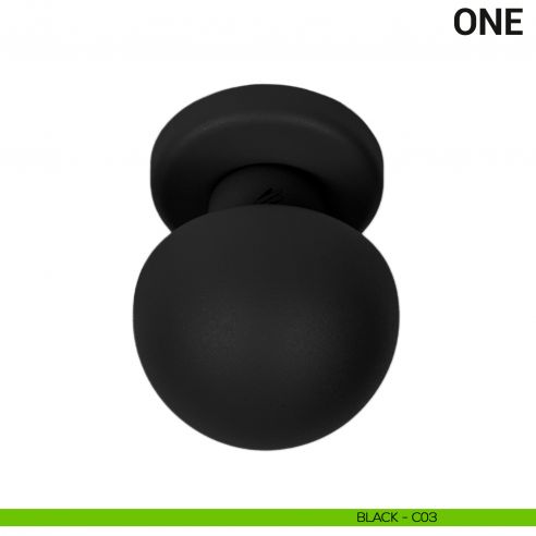 Pomolo per porta fisso One Colombo Design Mood Collection black