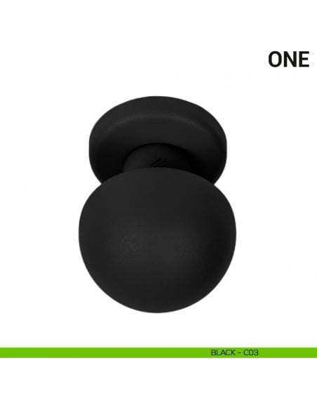 Pomolo per porta fisso One Colombo Design Mood Collection black