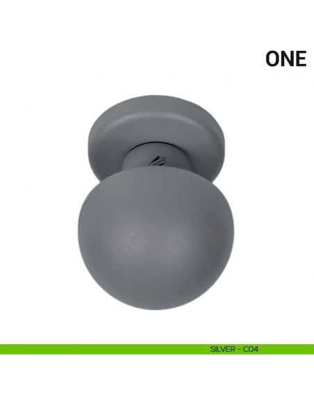 Pomolo per porta fisso One Colombo Design Mood Collection silver