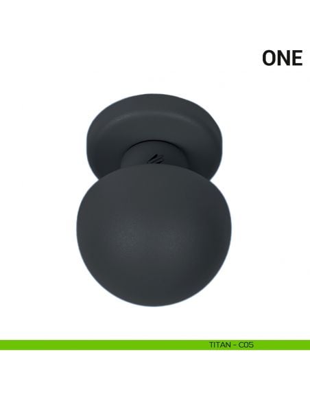 Pomolo per porta fisso One Colombo Design Mood Collection titan