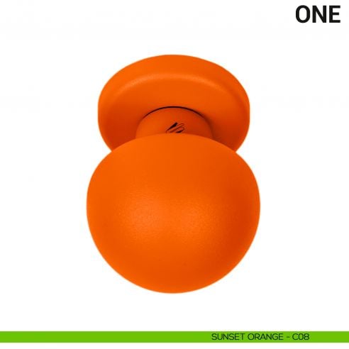 Pomolo per porta fisso One Colombo Design Mood Collection sunset orange