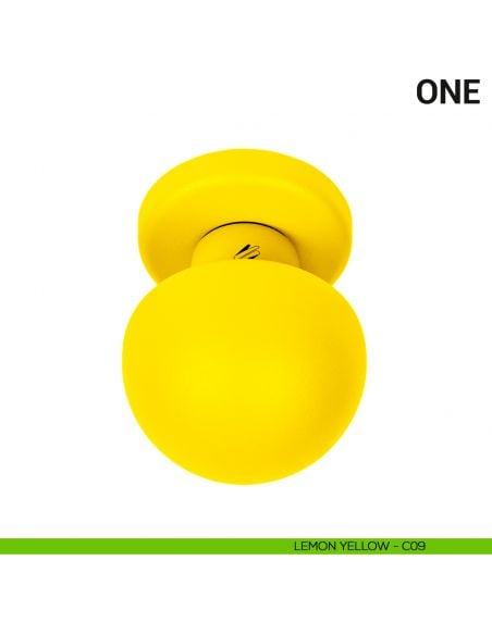 Pomolo per porta fisso One Colombo Design Mood Collection lemon yellow