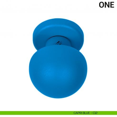 Pomolo per porta fisso One Colombo Design Mood Collection capri blue