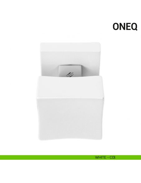 Pomolo per porta fisso One Q Colombo Design Mood Collection white