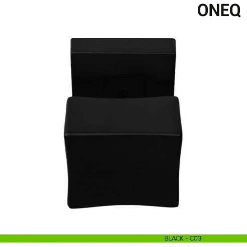 Pomolo per porta fisso One Q Colombo Design Mood Collection black