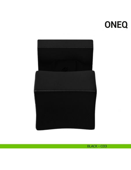 Pomolo per porta fisso One Q Colombo Design Mood Collection black