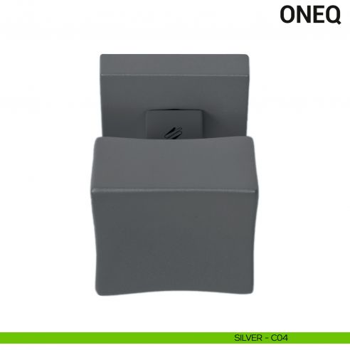 Pomolo per porta fisso One Q Colombo Design Mood Collection silver