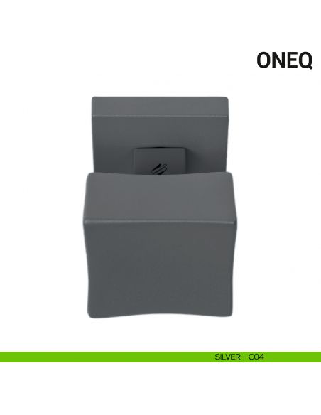 Pomolo per porta fisso One Q Colombo Design Mood Collection silver