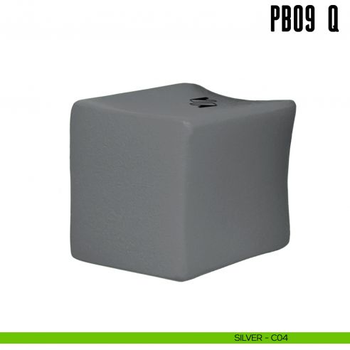 Pomolino quadrato per limitatore d'apertura PB09/Q Colombo Design Mood Collection silver