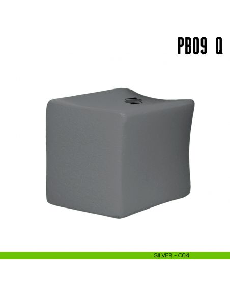 Pomolino quadrato per limitatore d'apertura PB09/Q Colombo Design Mood Collection silver