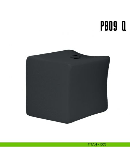 Pomolino quadrato per limitatore d'apertura PB09/Q Colombo Design Mood Collection titan