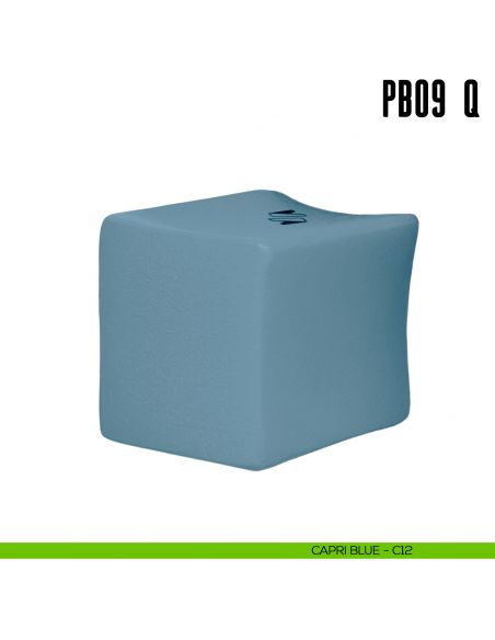 Pomolino quadrato per limitatore d'apertura PB09/Q Colombo Design Mood Collection ocean blue