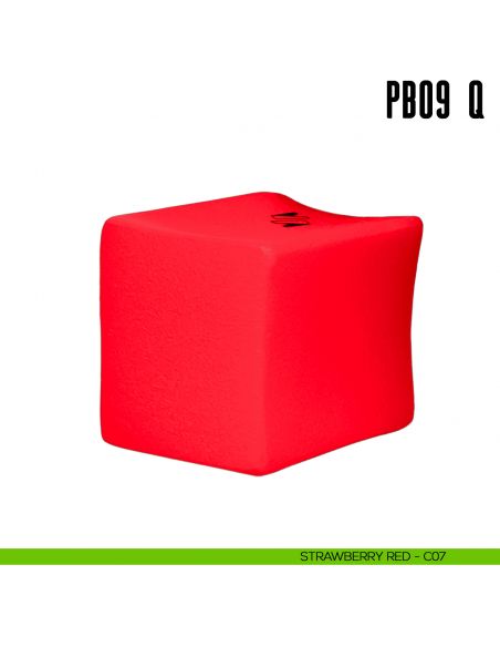Pomolino quadrato per limitatore d'apertura PB09/Q Colombo Design Mood Collection strawberry red