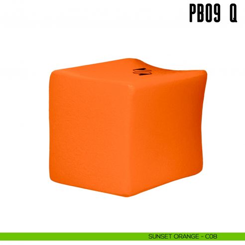 Pomolino quadrato per limitatore d'apertura PB09/Q Colombo Design Mood Collection sunset orange