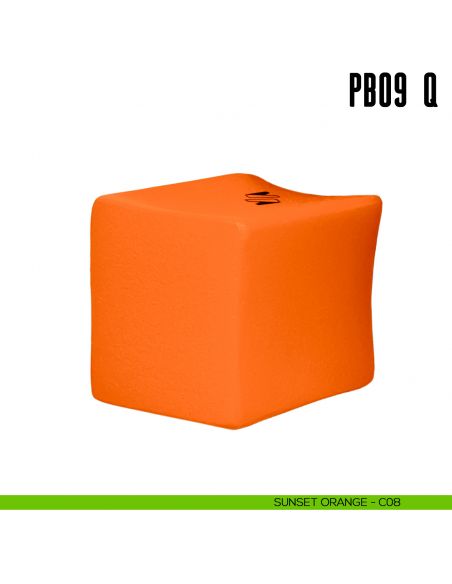 Pomolino quadrato per limitatore d'apertura PB09/Q Colombo Design Mood Collection sunset orange