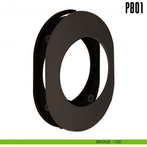 Rosetta con sottorosetta in nylon PB01 Colombo Design Mood Collection bronze