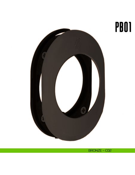 Rosetta con sottorosetta in nylon PB01 Colombo Design Mood Collection bronze