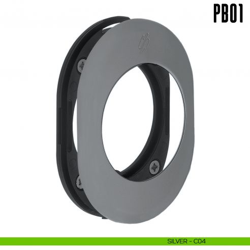 Rosetta con sottorosetta in nylon PB01 Colombo Design Mood Collection silver