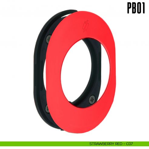 Rosetta con sottorosetta in nylon PB01 Colombo Design Mood Collection strawberry red