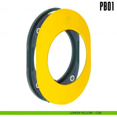 Rosetta con sottorosetta in nylon PB01 Colombo Design Mood Collection lemon yellow