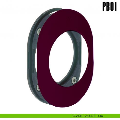 Rosetta con sottorosetta in nylon PB01 Colombo Design Mood Collection claret violet