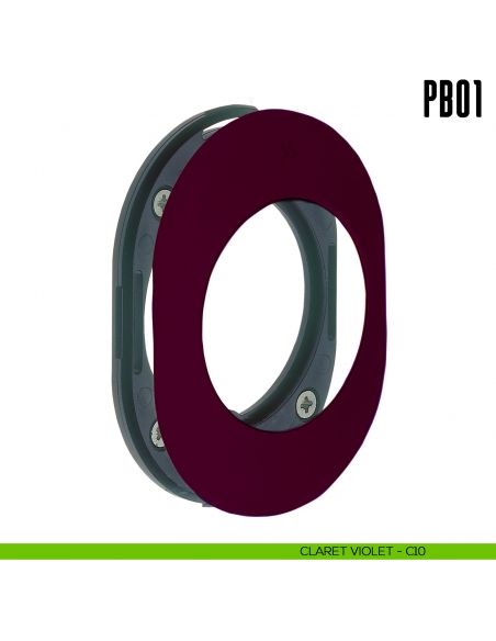 Rosetta con sottorosetta in nylon PB01 Colombo Design Mood Collection claret violet