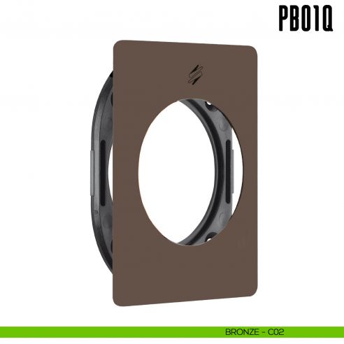Rosetta quadrata con sottorosetta in nylon PB01/Q Colombo Design Mood Collection bronze