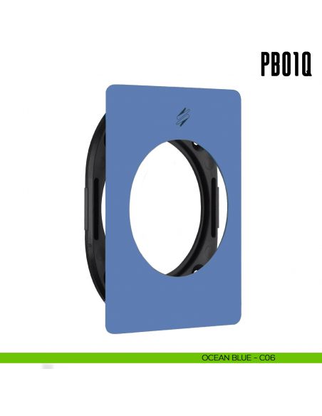 Rosetta quadrata con sottorosetta in nylon PB01/Q Colombo Design Mood Collection ocean blue