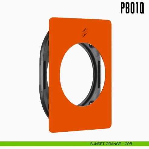 Rosetta quadrata con sottorosetta in nylon PB01/Q Colombo Design Mood Collection sunset orange