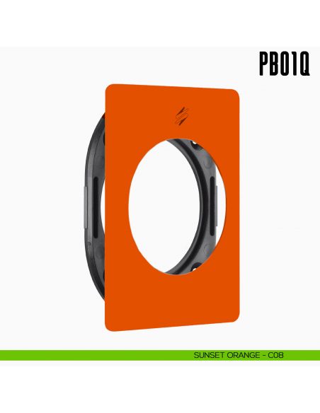 Rosetta quadrata con sottorosetta in nylon PB01/Q Colombo Design Mood Collection sunset orange