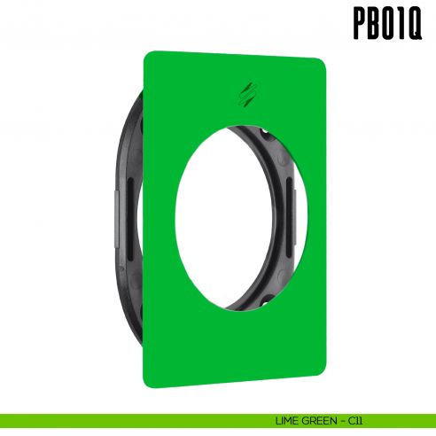Rosetta quadrata con sottorosetta in nylon PB01/Q Colombo Design Mood Collection lime green