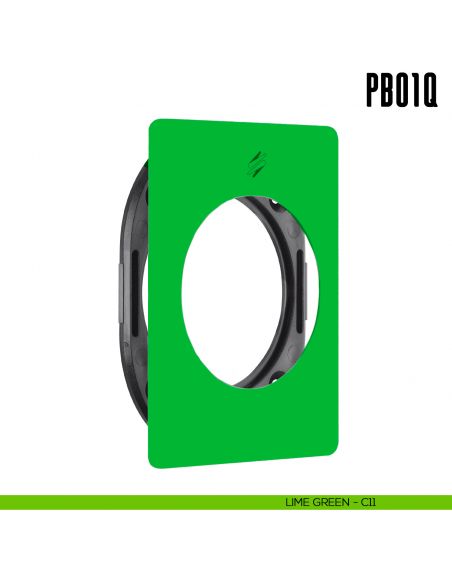 Rosetta quadrata con sottorosetta in nylon PB01/Q Colombo Design Mood Collection lime green