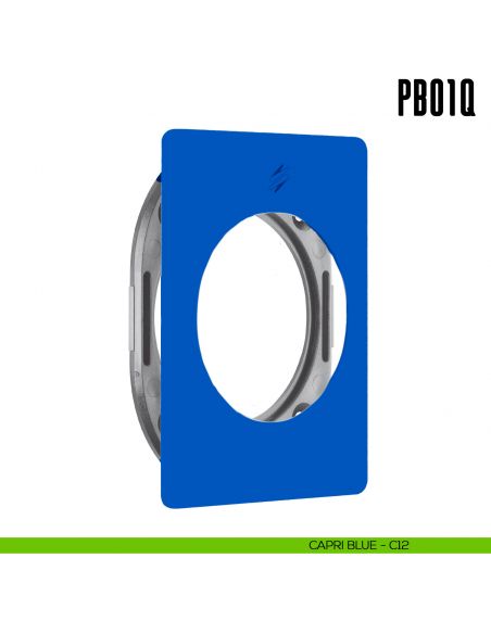 Rosetta quadrata con sottorosetta in nylon PB01/Q Colombo Design Mood Collection capri blue