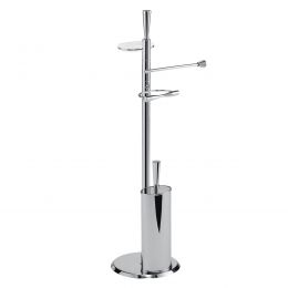 Piantana porta salvietta, porta sapone, porta rotolo e porta scopino Colombo Design Isole