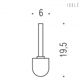 Ciuffo in setola con prolunga Colombo Design Isole