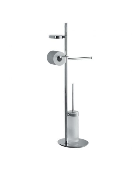 Piantana porta salvietta, porta sapone, porta rotolo e porta scopino sospeso Colombo Design Planets