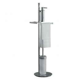 Piantana spandisapone, porta salvietta, porta rotolo e porta scopino sospeso Colombo Design Planets