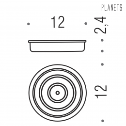 Porta sapone Colombo Design Planets B9851